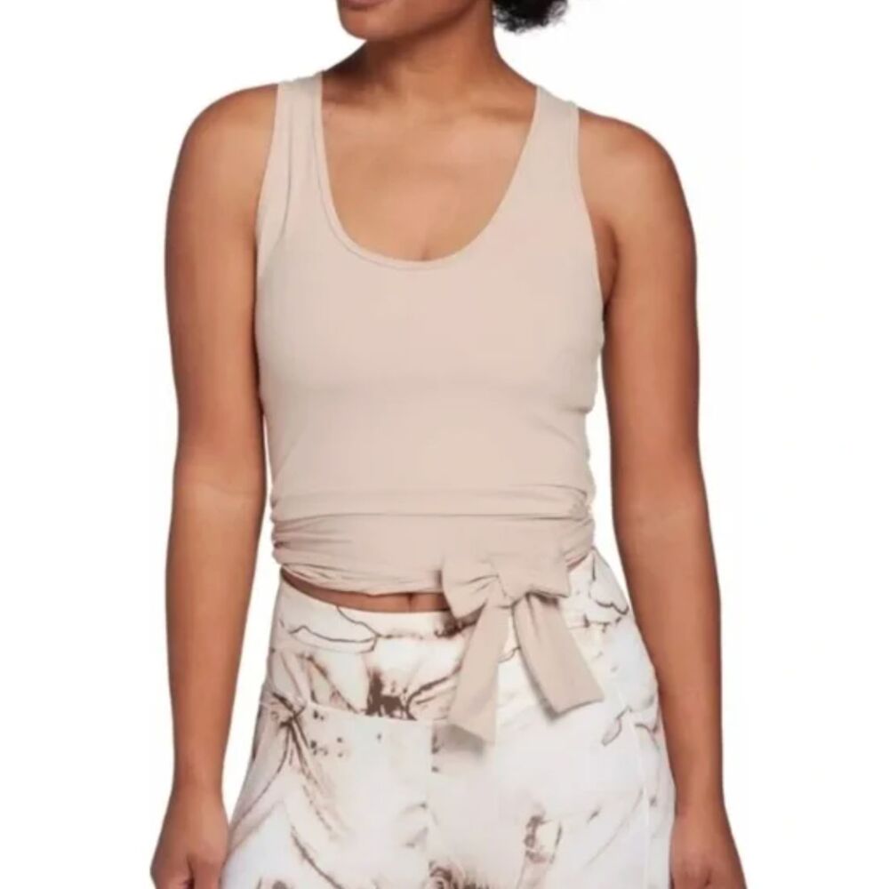 Calia Womens Cropped Shirt Size Medium Energize Tie Wrap Tank